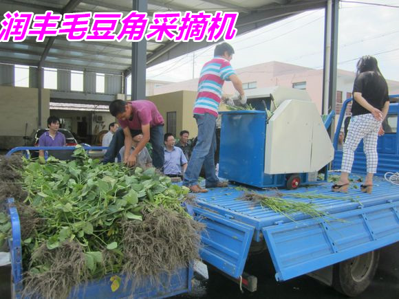 最新型毛豆收獲機，歡樂農(nóng)場體驗日