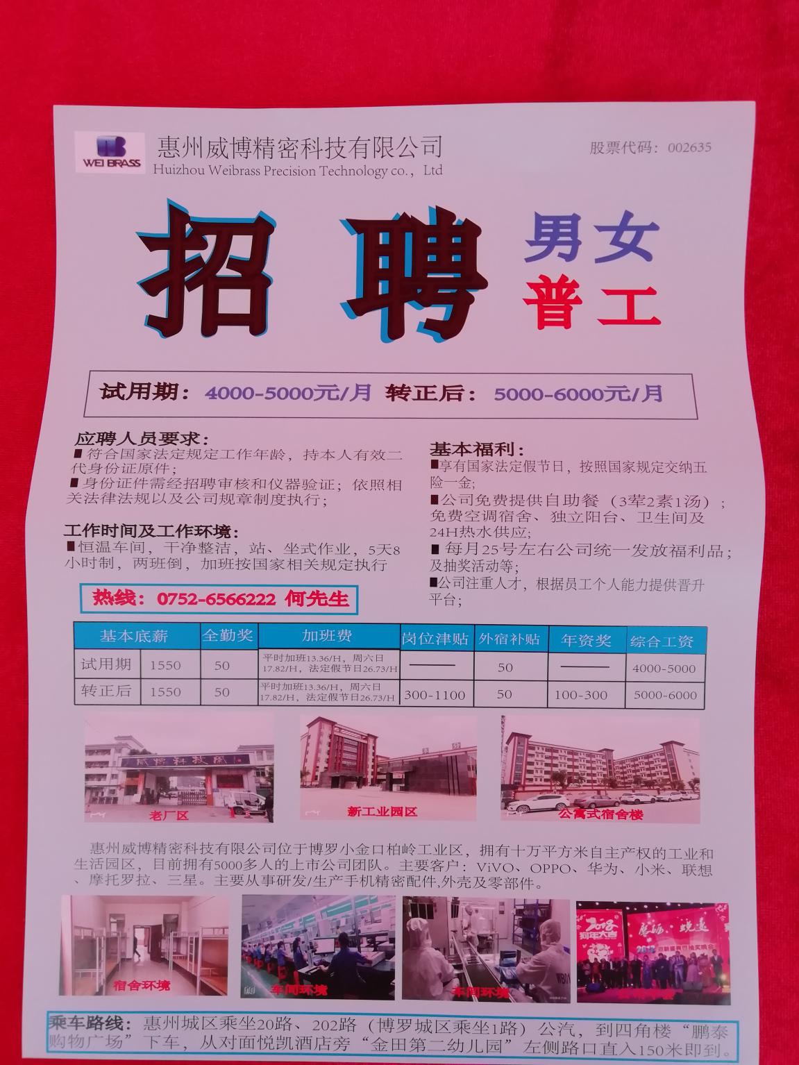 博羅羅陽最新招聘信息匯總