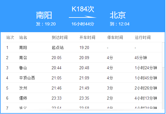 K184列車時刻表全面更新，最新出行指南